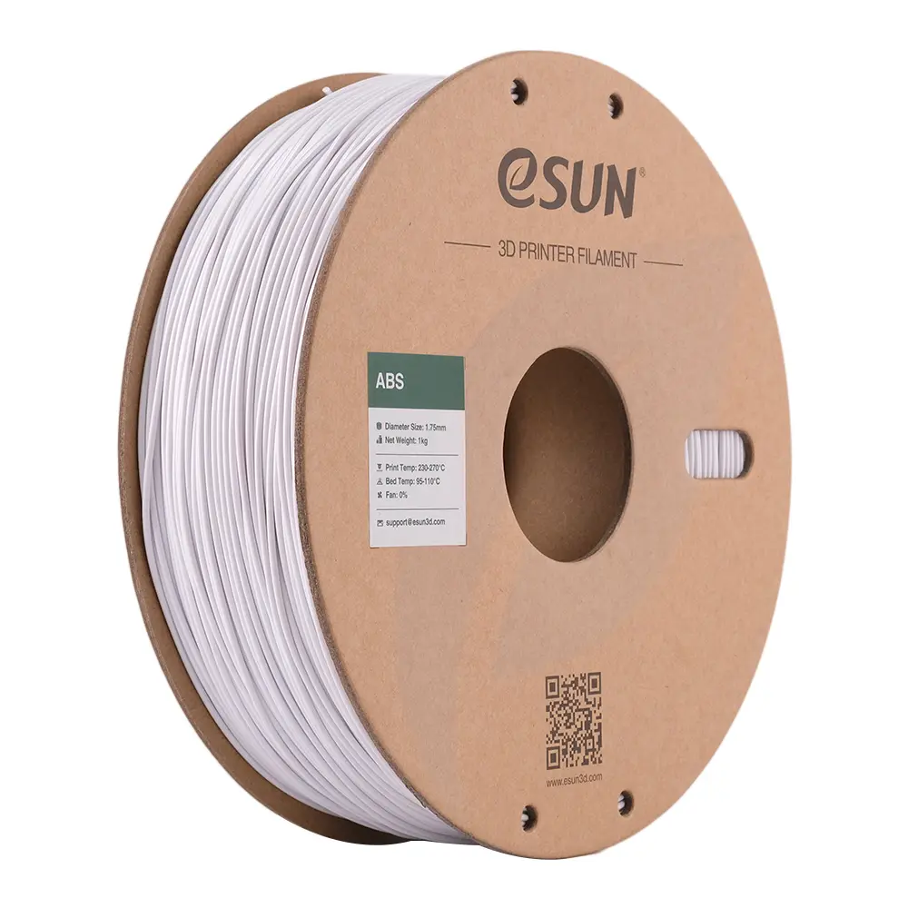 eSUN Cold White ABS+ 3D Filament, 1.75mm, 1kg/Roll