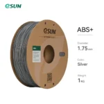 eSUN Silver ABS+ Filament, 1.75mm, 1kg/Roll - Image 2