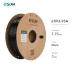 eSUN Black eTPU-95A Filament, 1.75mm, 1kg/Roll - Image 2