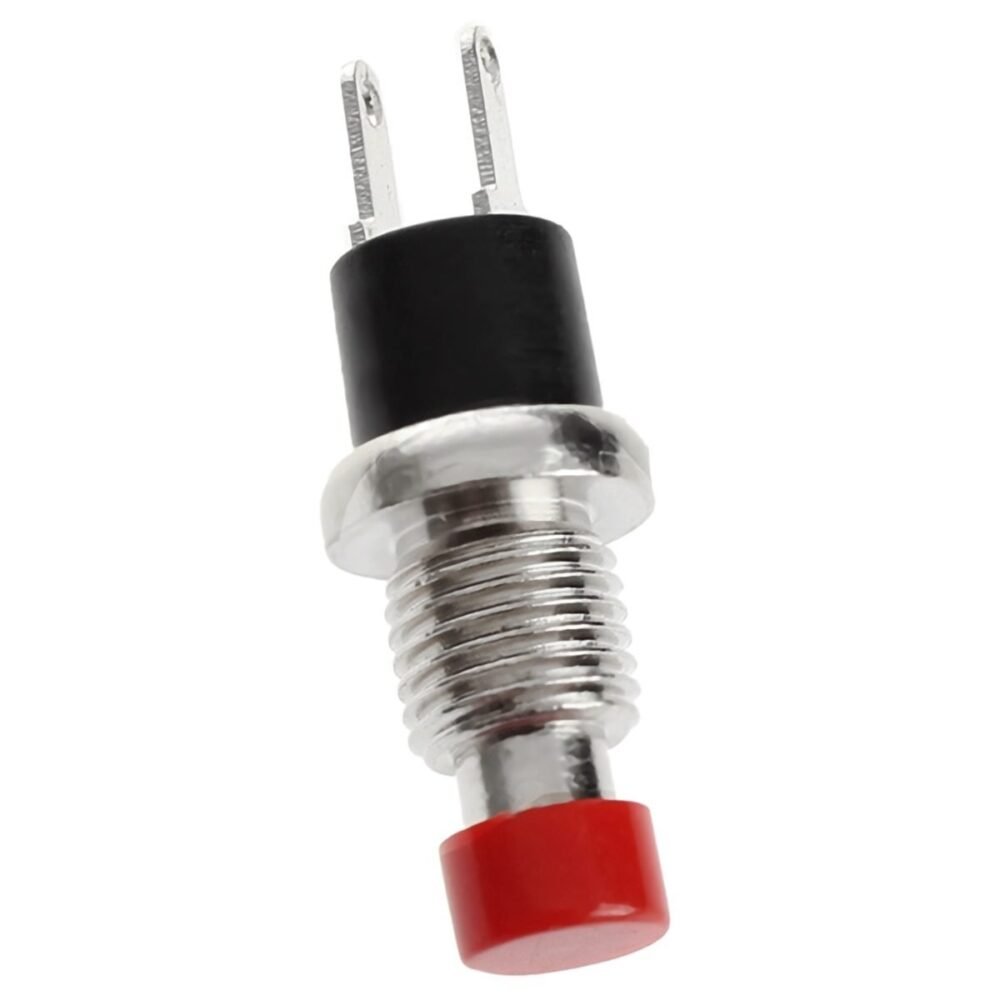 Mini Rte Button Mini Push Button Round Red N.O - 7mm | Flux Electronix