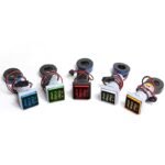 Square Voltage Current Indicator - 22mm - Red - Image 2