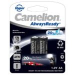 Camelion NHAA2000 AA Rechargeable Batteries, 1.2V - 2 Pieces