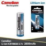 ICR18650 Lithium-ion Battery, 3.7V, 2600mAh | Camelion - Image 4