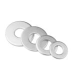 M4 Flat Galvanized Steel Washer - Pack Of 10