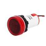 Round Voltage Current Indicator - 22mm - Red