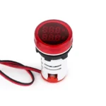 Round Voltage Current Indicator - 22mm - Red - Image 2