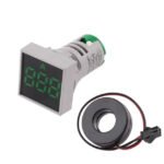 Square Ac Current Indicator - 22mm - Green