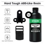 eSUN Hard-Tough Resin, Black, 0.5Kg/Bottle - Image 2