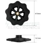 M4 Hand Twist Bed Leveling Nut, Plastic, 1 Pcs - Image 4