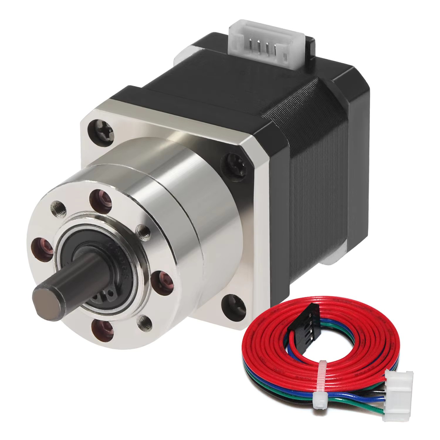 STEPPERONLINE Nema 17 stappenmotor/versnellingsbakmotor L = 39 mm overbrenging van de versnelling 100:1 hoge precisie planetaire transmissie voor 3D PRUCKER/CNC-frees STEPPERONLINE Nema 17 stappenmotor/versnellingsbakmotor L = 39 mm overbrenging van de versnelling 100:1 hoge precisie planetaire transmissie voor 3D PRUCKER/CNC-frees