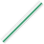 Pin Header Male (2.54mm) 1X40 Straight, Green