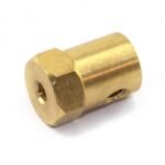 5mm Brass Hex Coupling - Short - Image 2