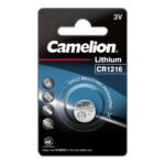 Camelion Coin Battery CR1216, 3Vdc