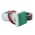 Square Voltmeter Current Frequency Indicator - 22mm - Green - Image 3