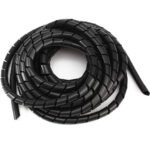 8mm Black Cable Spiral Wrapping - 10 Meters Roll