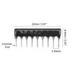1.5Kohm 8 Resistor Network (9pins) - Image 2