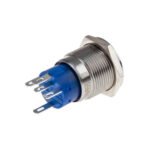 Metal Push Button 16mm 12:24v Self Locking POWER RED light - Image 3