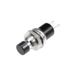 Mini Push Button Round Black N.O - 7mm