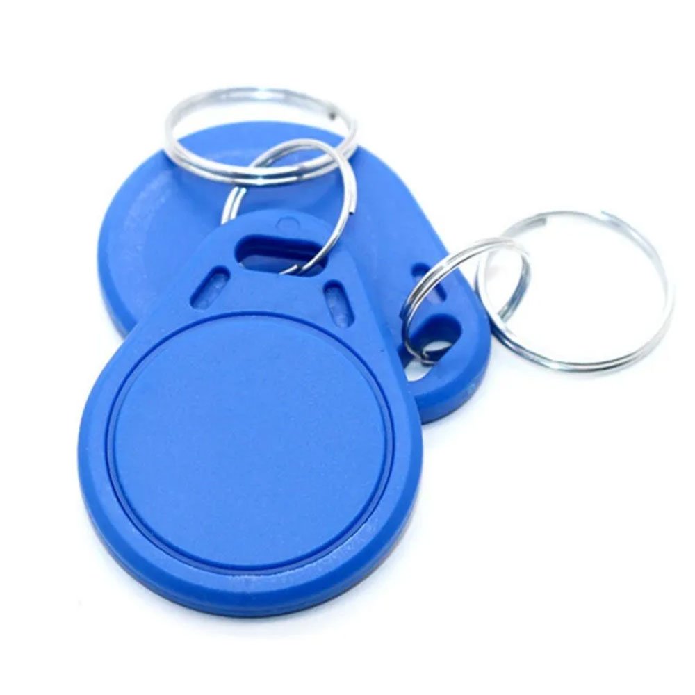 Lot De 10 Badges RFID 13,56 MHz Lecture Seule - Bleu, 40x33 Mm, Pour Contrôle D'accès, Ascenseur, Parking