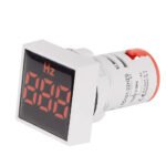 Square Frequency Indicator 0-99HZ - 22mm - Red