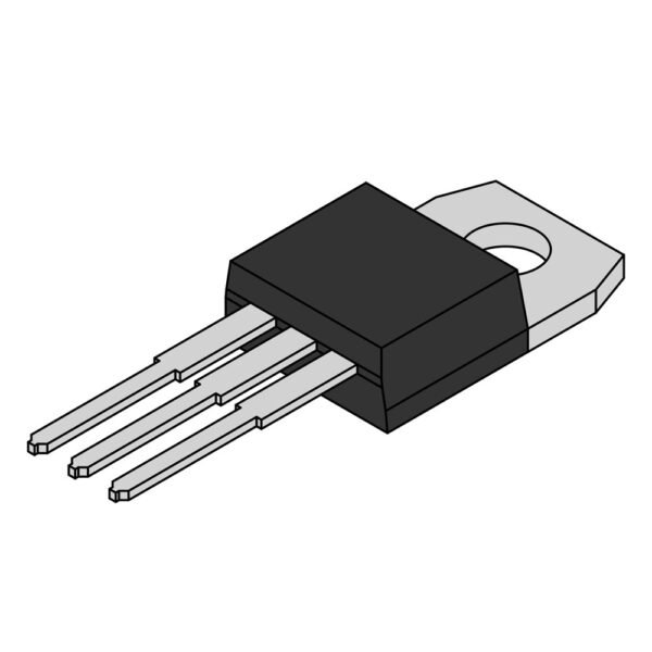 TIP127 PNP Darlington Power Transistor + Diode, 5A, 100V, TO-220
