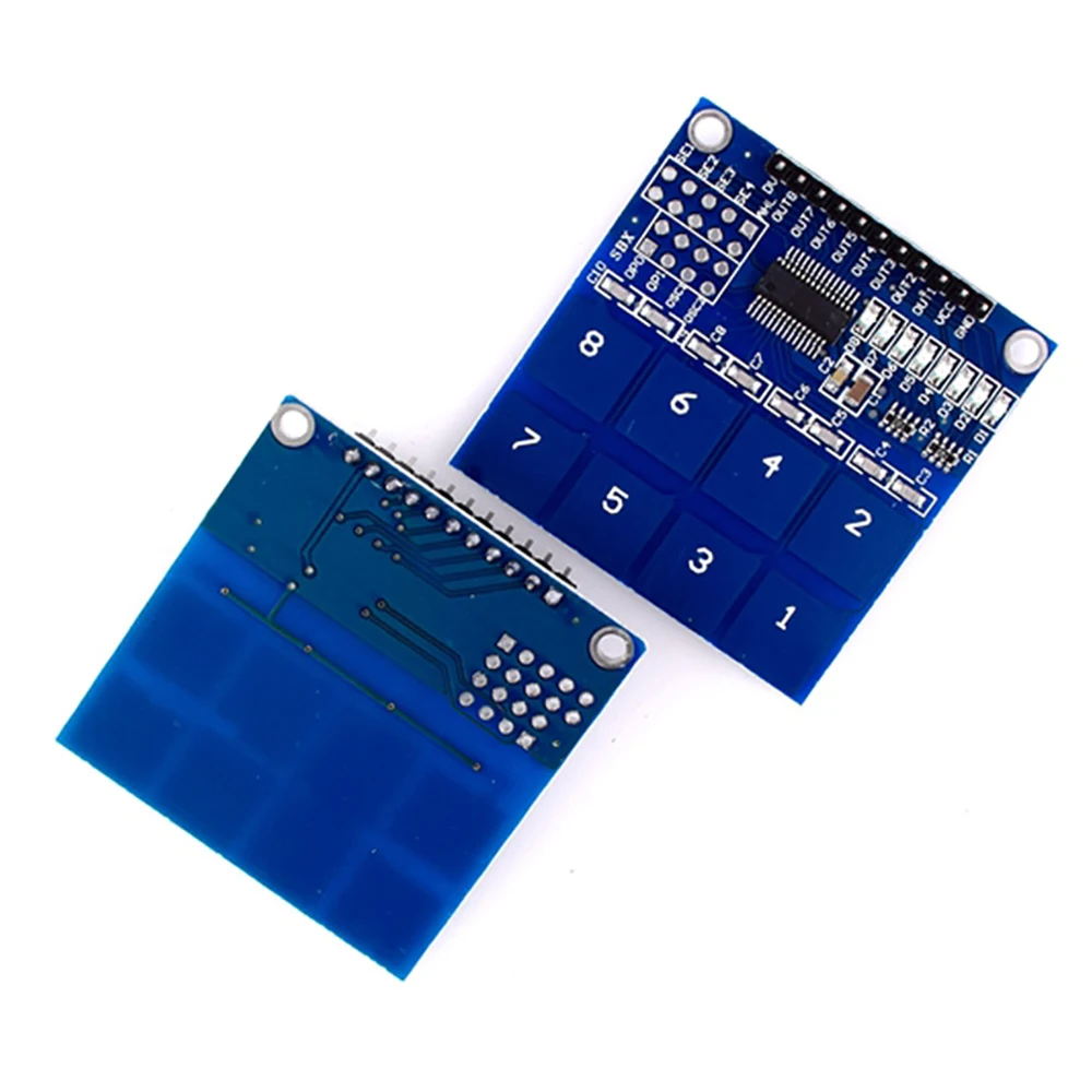 TTP226 - 8 Digital Capacitive Touch Sensor Switch Module | Flux Electronix
