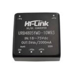 URB4805YMD-10WR3 DC/DC Power Module 18-75Vdc to 5Vdc, 2A, 10W | HI-LINK - Image 2