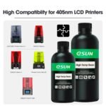 eSUN High Temp Resin, Transparent, 0.5kg/bottle - Image 3