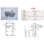 TG-57A Geared Dc Motor 24Vdc, 18.6RPM, 25Kg.Cm, Used - Image 3