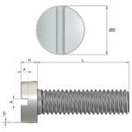 M2x12 Slotted Cheese Head Screws - Pack of 10 - Image 5