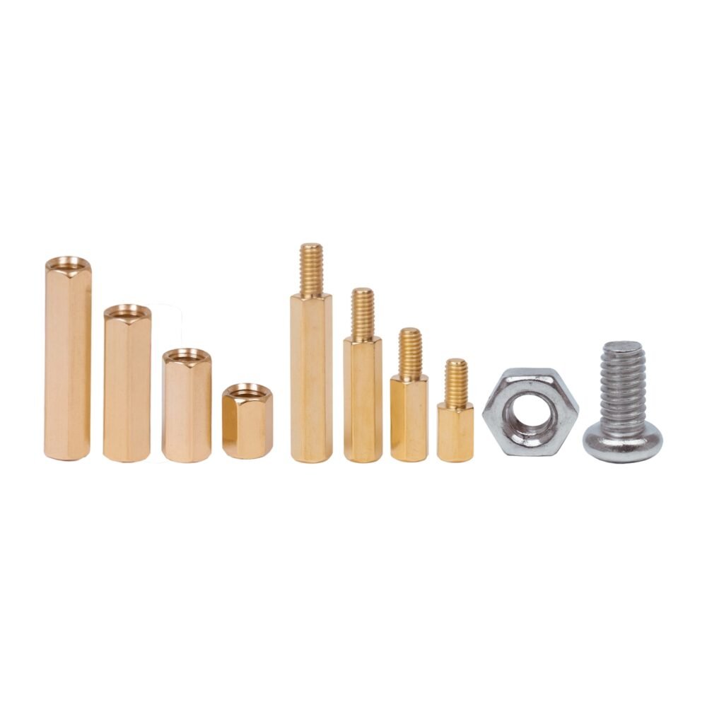 Copper Rectangular Spacer M3 Copper Spacer Kit, 120Pcs | Flux Electronix