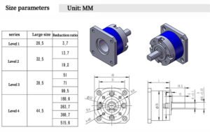 Nema17 Planetary Gearbox Reducer, 1:51 Ratio - Image 6