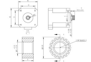 Nema17 Planetary Gearbox Reducer, 1:51 Ratio - Image 7