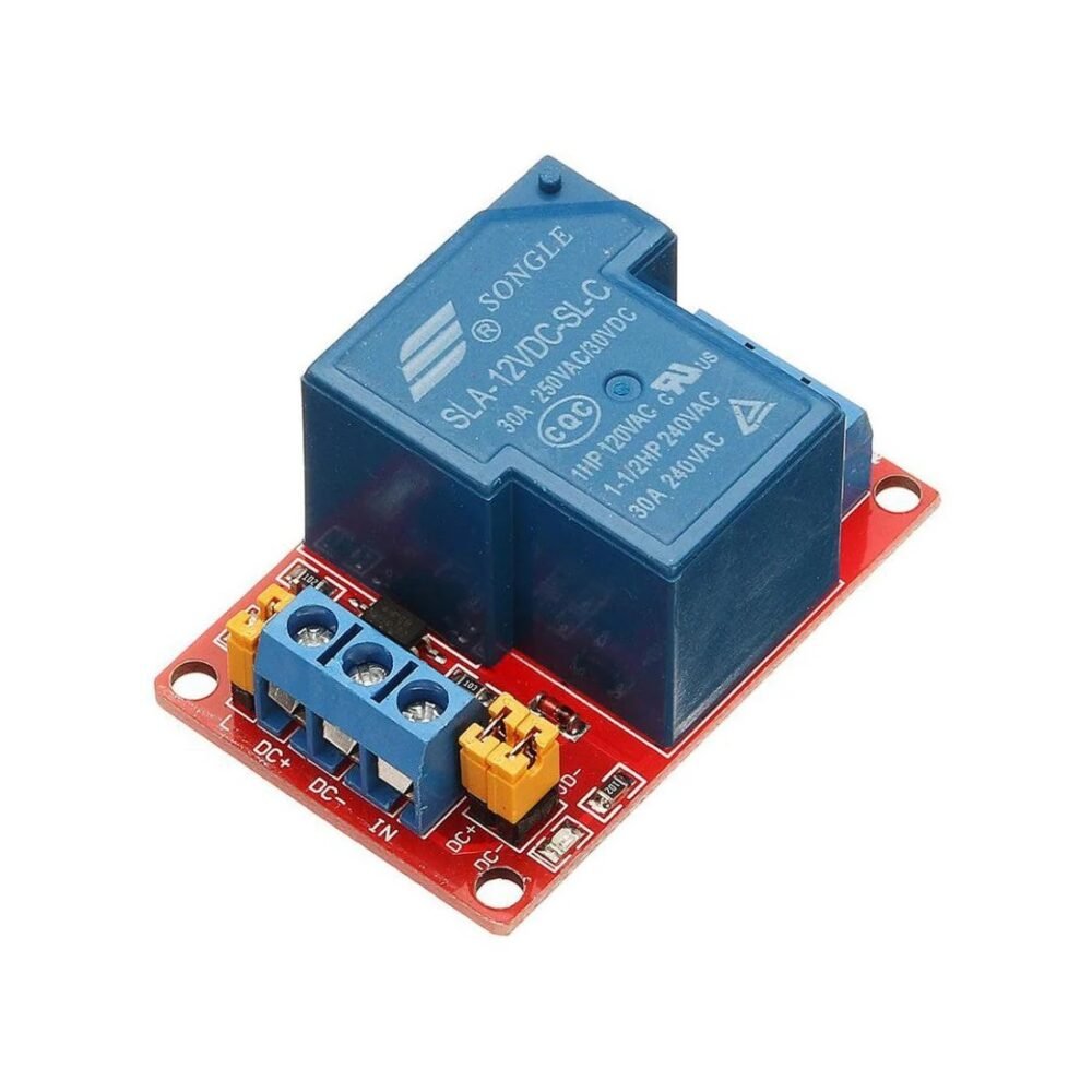 Relay Module 1 Channel 12Vdc, 30A | Flux Electronix