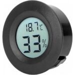 Round Digital Temperature Humidity Sensor Meter
