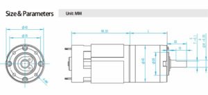 TQ42-775 DC Geared Motor, 12V, 16RPM - Image 7