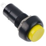 Push Button Latching Yellow N.O - 12mm