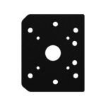 Steel C-Beam Motor Mount Plate - Image 3