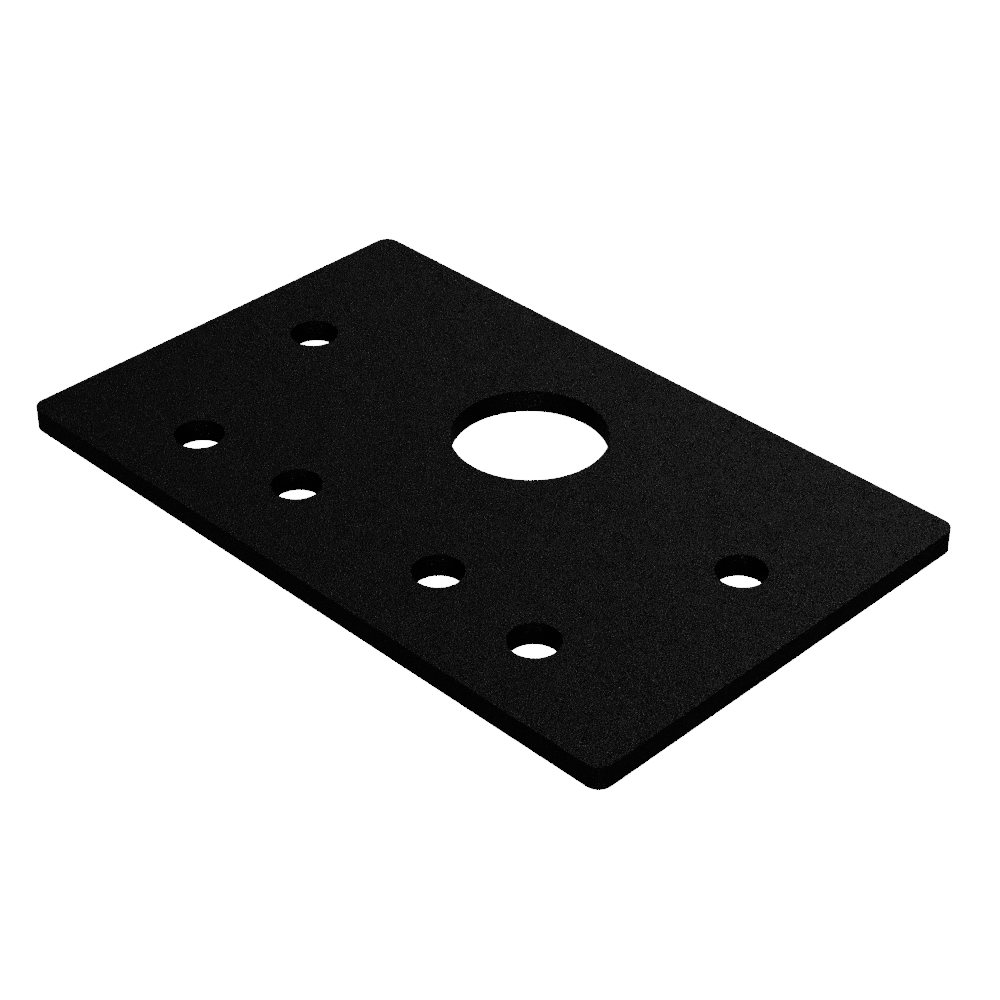 Steel C-Beam End Mount Plate