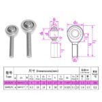 M4 Male Fish Eye Rod End Bearing SA4T/K - Image 5