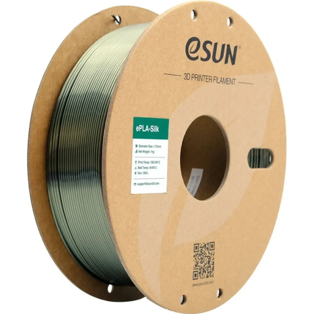 eSUN Bronze PLA-Silk Filament, 1.75mm, 1kg/Roll