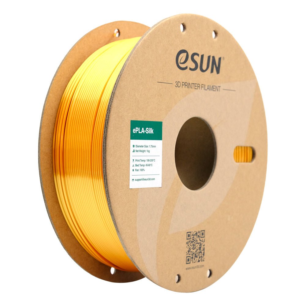 eSUN Gold PLA-Silk Filament, 1.75mm, 1kg/Roll