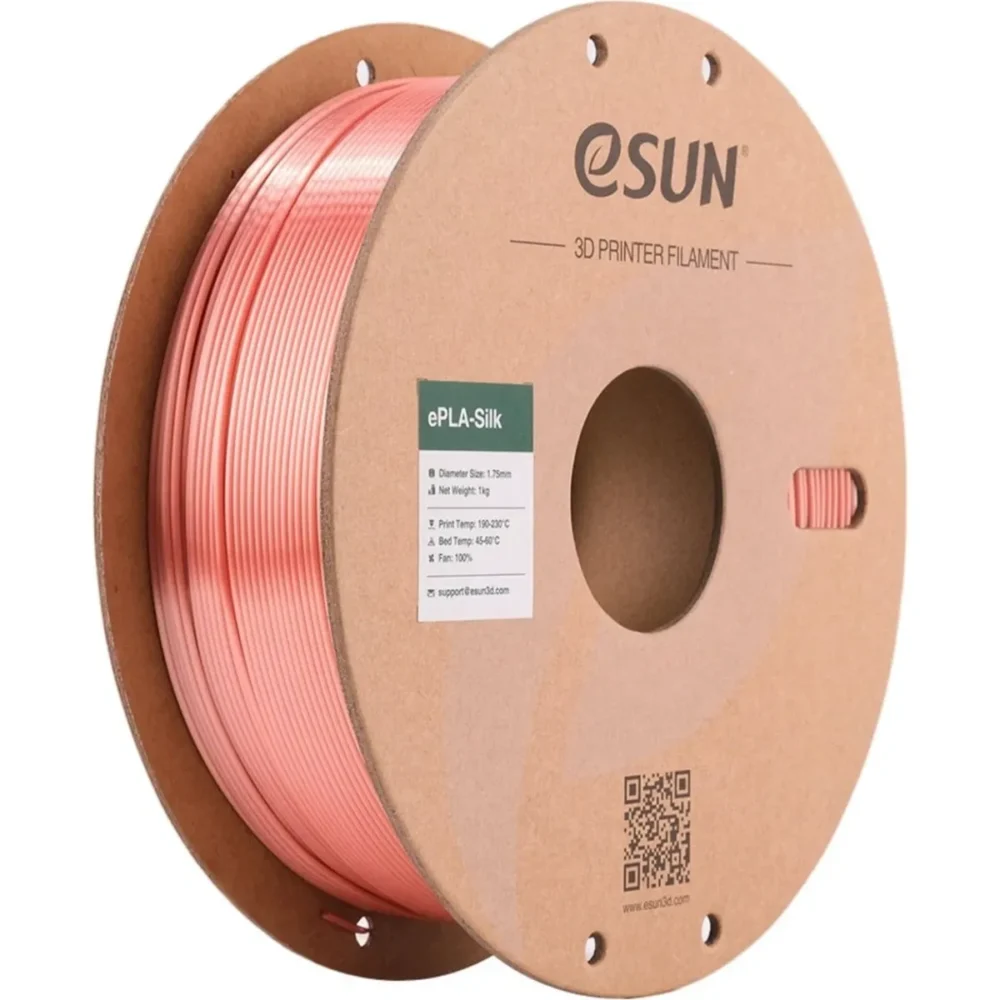 eSUN Rose Gold PLA-Silk Filament, 1.75mm, 1kg/Roll