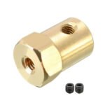 8mm Brass Hex Coupling - Short
