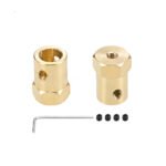 8mm Brass Hex Coupling - Short - Image 4