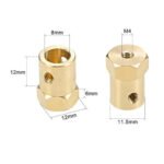 8mm Brass Hex Coupling - Short - Image 3