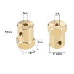 3mm Brass Hex Coupling - Short - Image 3