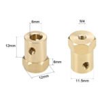 6mm Brass Hex Coupling - Short - Image 2