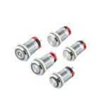 Metal Push Button 12mm 12:24v Momentary POWER RED light - Image 2