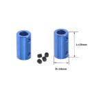 10x10mm Aluminum Rigid Coupling | Anodized Blue - Image 3